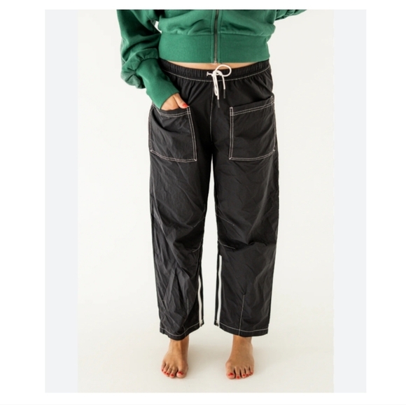 Free People Fly By Night Cargo Pants Black - Picture 1 of 9